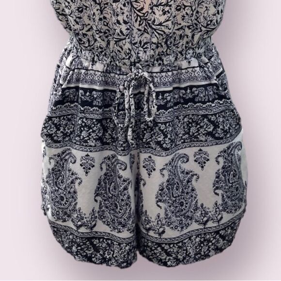 Angie Tan and Black Elephant Romper Size Medium - Picture 3 of 4